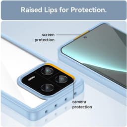 Allecto Plus - Helder hoesje voor 13 Pro - zacht TPU & hard PC - blauw - anti-kras - schokbestendig - stijlvol - siliconen hoes. — thumbnail 2