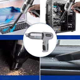Zenwire TwinAir L3 - Kruimeldief Snoerloos - Air Duster - Draagbare stofzuiger - 2in1 - Functie van de blower - HEPA - Krachtige Handstofzuiger - Zuigen & Blazen - 6 verwisselbare opzetstukken - Kruimeldief - — thumbnail 3