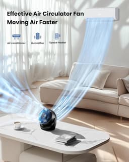 RFWR® Draagbare tafelventilator 14 cm - Krachtige en stille ventilator voor thuis, kantoor, slaapkamer en badkamer — thumbnail 5