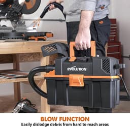 RFWR® Draagbare Nat en Droog Stofzuiger - 15L Capaciteit, Ideaal voor Werkplaatsen en Elektrisch Gereedschap — thumbnail 4