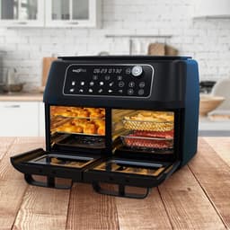 RFWR® Heteluchtfriteuse met Dubbele Kamer Technologie - 11 Liter Frituur- en Grillcombinatie — thumbnail 2
