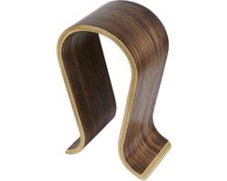 Allecto Plus - Houten Koptelefoon Standaard en Headset Houder voor Bureau - Audio Display Hanger voor diverse merken (minstens 75 tekens)