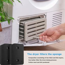 2 x droogfilter, condensdrogerfilter, filtermat filter, schuimfilter, voor Miele 9164761 fijn-grof, voor droger en wasdroger (vervangt filter 9164761) — thumbnail 2