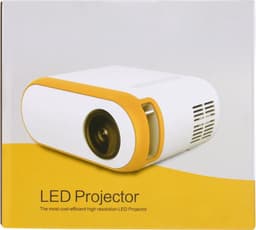 Mini Beamer - Streamen vanaf je telefoon - Input tot 1080P Full HD - Projector - Mini Projector - HDMI - USB - Wit / Geel - Smartphone - Draagbaar - Ingebouwde speaker - Zoomfunctie — thumbnail 3