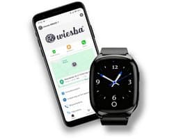 Wiesba WB70S - GPS Horloge Senior - Smartwatch voor Ouderen - Persoonlijke alarmen - alarm horloge ouderen - GPS Horloge Alzheimer - Valdetectie