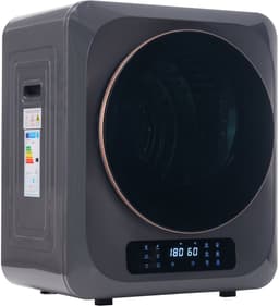 Re-purelife® Compacte Wasdroger met UV-Desinfectie - 6 Programma's - 3-4 kg Capaciteit - Geschikt voor Opbouw of Opstelling - Stille Werking & Helder LED-Display - Grijs — thumbnail 5
