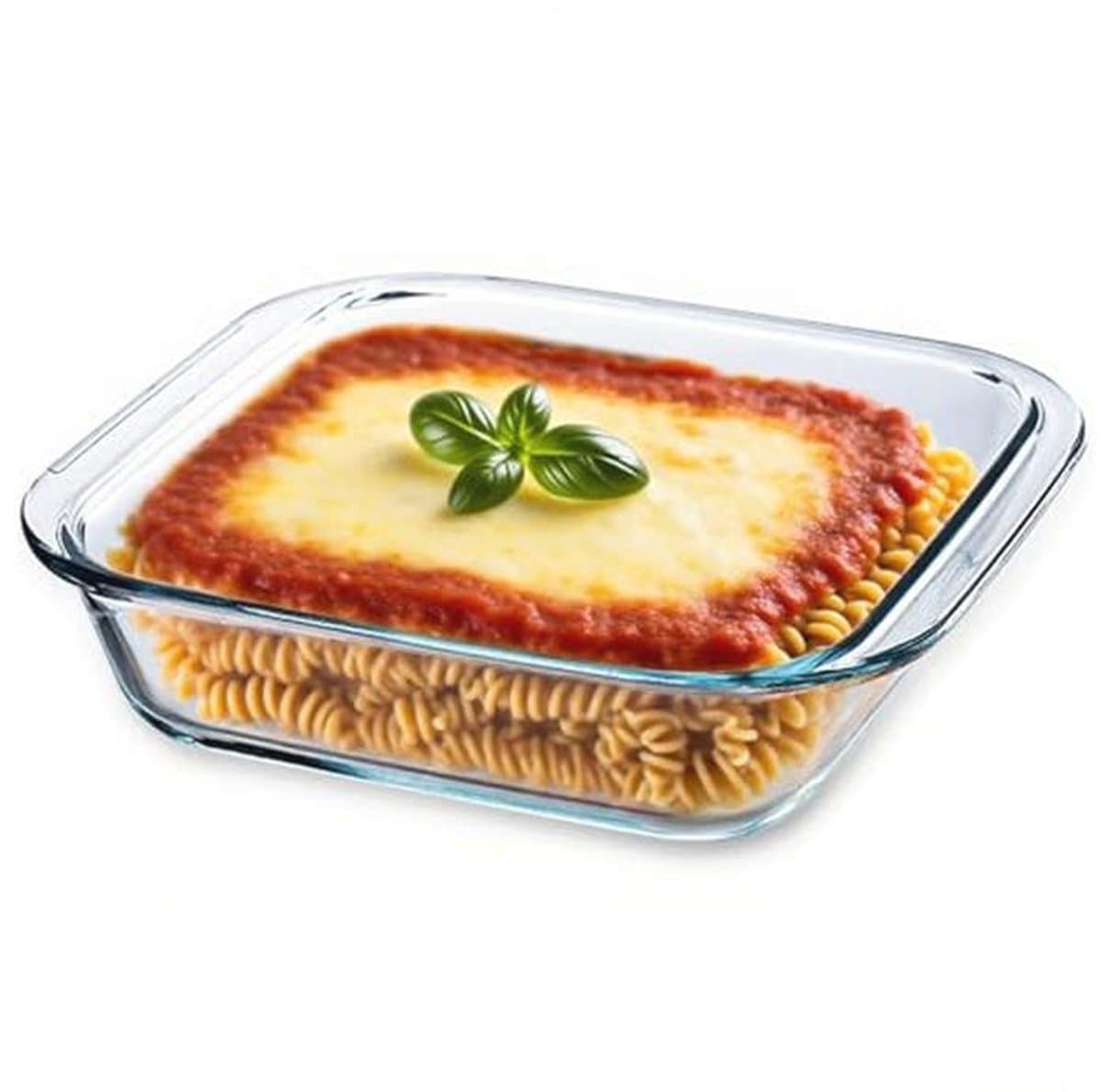 Glazen mini-ovenschaal 0,5 l – Hittebestendige bakplaat voor oven, magnetron en airfryer — afbeelding 1