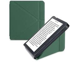 E-Reader Hoes voor Kobo Libra 2 met Kickstand - Leer - Donker Groen