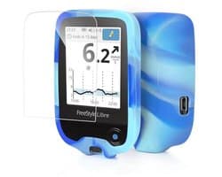 Beschermhoes voor Freestyle Libre - Krasbestendige siliconen hoes met gehard glas en displaybescherming