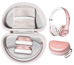 Beschermhoes voor Draadloze On-Ear Hoofdtelefoons - Afneembare Polsband, Compact Formaat, Roségoud — thumbnail 1