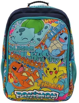 Pokémon - Rugzak - 3 vakken - Premium Quality - 43cm - Pikachu - Squirtle - Charmander - Bulbasaur — thumbnail 5