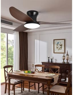 OYLCDI LED Plafondventilator - Stil - Met APP & Afstandsbediening - 6 Snelheden - Lamp en Ventilator Apart Schakelbaar — thumbnail 3