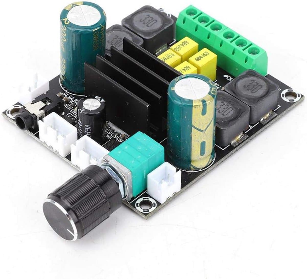 Digitale 2-kanaals Audio Eindversterker Module 2x100 Watt voor Thuisbioscoop en DIY Audio — afbeelding 1