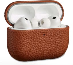 Accezz Echt Leren Case - Hoesje geschikt voor AirPods Pro 3 - Cognac — thumbnail 1