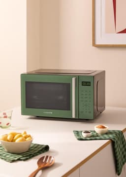Magnetron met Grillfunctie en Ovenfunctie - 23L Inhoud - 10 Programma's - Groen — thumbnail 4