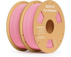 3D Printer Filament PLA 1,75 mm, 2 kg (2x 1kg) in Roze, Hoge Maatnauwkeurigheid