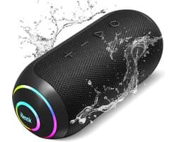Draagbare Bluetooth Speaker 40W - IPX7 Waterdicht - Draadloze Stereo met LED Verlichting