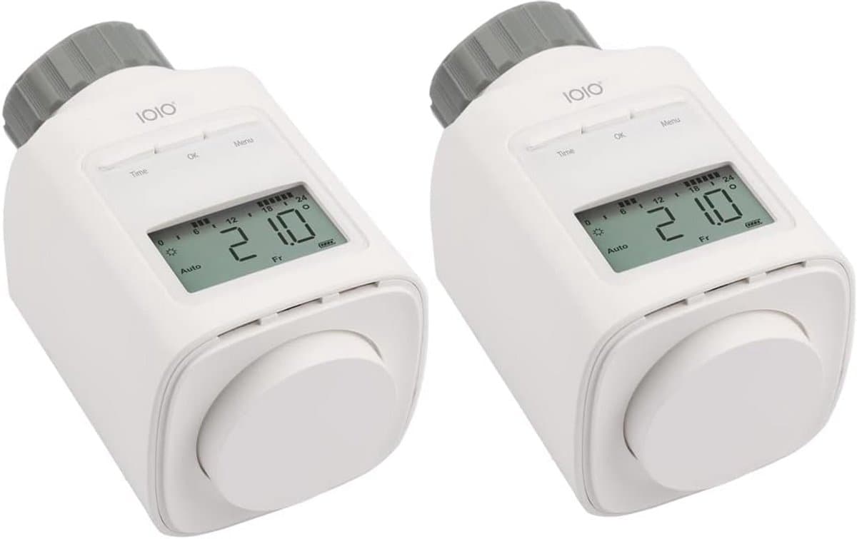 2x Programmeerbare Elektronische Radiatorknop - Energiebesparende Verwarmingsthermostaat met Timer — afbeelding 1