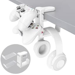 2-in-1 PC Gaming Hoofdtelefoon en Controller Houder met Verstelbare Arm en Kabel Clips — thumbnail 1