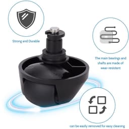 Voorwiel - Geschikt voor Dreame L10 Pro L10 Plus 1T X10 X20 X30 Robotstofzuiger - Wielen Accessoires — thumbnail 5
