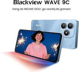 Blackview WAVE 9C Smartphone - 4G Dual SIM - 12 RAM 128GB ROM - Octa Core - 6.56 inch - Android 15 - 32GB TF kaart - Ringhouder Telefoonhoesje - Blauw — thumbnail 7