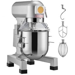 Professionele Keukenmixer - Standmixer/Deegmixer 28,5 L - Vermogen 1100 W - 3 Snelheden - RVS Mengkom - 3 Opzetstukken — thumbnail 2