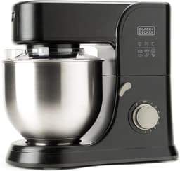 BLACK+DECKER - Keukenmachine 1000W - Keukenrobot - Foodprocessor - Keukenmixer RVS - 5.2L - Zwart — thumbnail 1