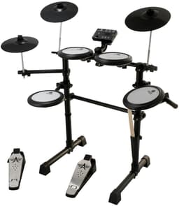 Elektronisch drumstel 6 inch - Met gratis lessen - Fazley DDK-020 - Zwart — thumbnail 1
