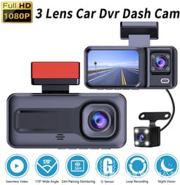 Autocamera (DVR) - Inbouw-DVR - Camera's voor, binnen en achter - Full HD - 120° groothoek - Loopopname - Zwaartekrachtsensor — thumbnail 1