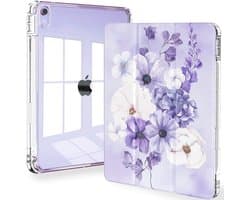 Beschermhoes voor iPad Air 11 inch M2 - Transparante Rug, Auto Sleep Functie & Penhouder