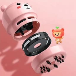 Bureaustofzuiger, USB-toetsenbordreiniger, draagbare potloodgum, gumrestenreiniger, sigarettenasreiniger, mini handstofzuiger - werkt op batterijen - gevoed door 2 AA-batterijen (batterijen en kabel niet inbegrepen) (wit) — thumbnail 3
