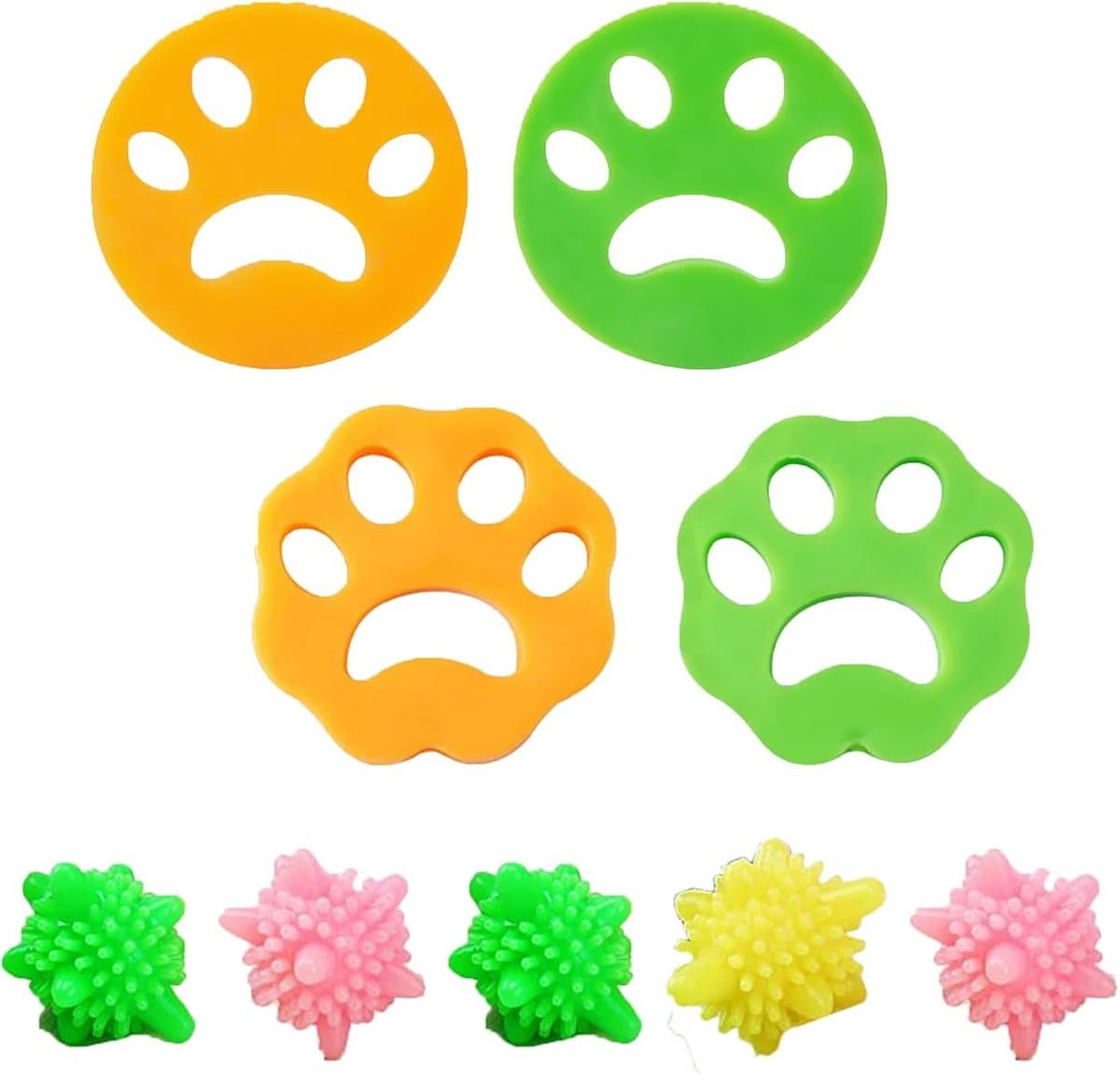 4 Stuks Wasmachine Haarvanger en 5 Wasmachine Pluizenballen voor Dierenhaar en Pluisverwijdering — afbeelding 1