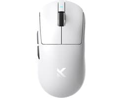 MCHOSE A7 V2 Ultra - Lichtgewicht Gaming Muis - PAW 3950TI Sensor - TTC Gold Switch - 8K Bedraad + 8K Draadloos - 3 Modi - 500mAh - Wit