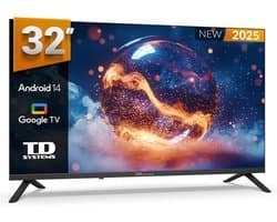 32 Inch Smart TV met Google Assistant en Chromecast - HD DVBT2/C/S2 televisie