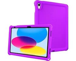 Antislip Beschermhoes voor iPad 10 (2022) - Zachte en Schokbestendige Siliconen met Schouderriem