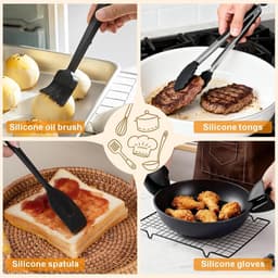 Ninja Heteluchtfriteuse Accessoires - Airfryer Accessoires Gescht voor Ninja Foodi Max Dual Zone AF400EU AF451EU 9,5L, Siliconenvorm Heteluchtfriteuse voor Russell Hobbs 2 Kamers 9L — thumbnail 3