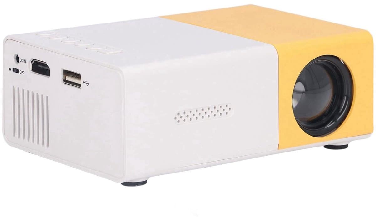 Ynkkvre - Beamer - Projector - Mini Beamerr - Smart Beamer - Hoge Resolutie 1920x1080 & DLP Technologie - Compact Ontwerp - Voor Thuisgebruik In Geel — afbeelding 1