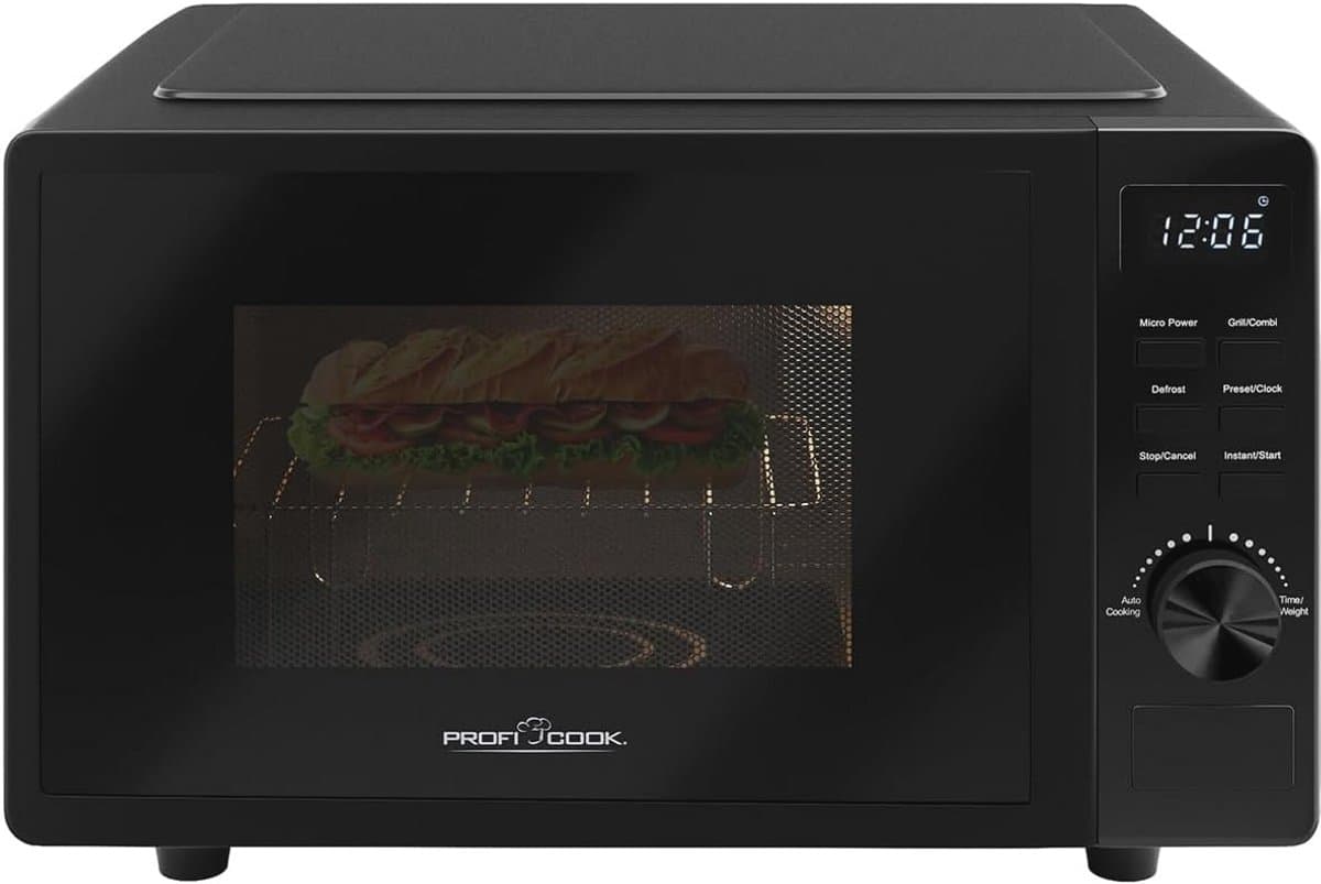 Magnetron met Grill 20L - Draaipleateloze Magnetron met Timer en Ontdooifunctie — afbeelding 1