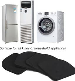 Anti-vibratiepads voor huishoudelijke apparaten - Geluidsabsorberend, rubberen voetpads, trillingsdempers (8 stuks) — thumbnail 5
