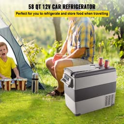ROOTY mini koelkast - Mini koelkast met vriesvak - Coolbox - Minibar - Draagbaar - 20L - Grijs — thumbnail 3