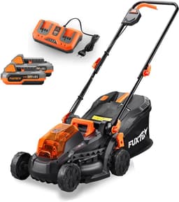Draadloze Accu Grasmaaier 40V Met 2x20V Accu's en Dubbele Lader - 33cm Maaibreedte — thumbnail 1
