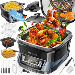 KESSER® Multicooker Airfryer 8L met 16 Kookfuncties Inclusief Stoomkoker, Rijstkoker, Grill Apparaat — thumbnail 1