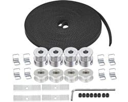5M GT2 Distributieriem Set voor 3D Printer - Compleet met Katrollen, Idlers en Spanners