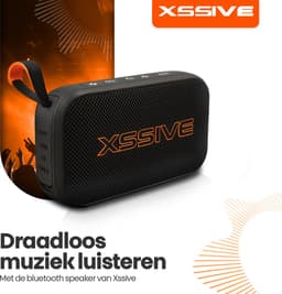 Xssive BSP21 Draadloze Bluetooth Speaker - Compacte Stereo Speaker - 8W - Met RGB verlichting - USB/SD/FM-Radio - Draagbaar - Zwart — thumbnail 5