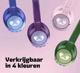 Fresh 'n Rebel Clam Junior - Koptelefoon kind - Kinder koptelefoon met Noise Cancelling - Draadloos (Bluetooth) & Bedraad – Inclusief Aux kabel (1m) - Dizzy Donut — thumbnail 7
