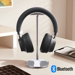 Akashi, Bluetooth draadloze headset ruisonderdrukking autonomie 30 uur opvouwbaar, Zwart — thumbnail 2