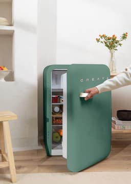 CREATE - Koelkast in retrostijl - Sage - Handvat Marmer - FRIDGE RETRO 107L — thumbnail 4