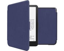 Ereader Hoes - Geschikt voor Amazon Kindle Colorsoft Signature edition (2024)/Amazon Kindle Paperwhite (2024)/Amazon Kindle Paperwhite Signature Edition (2024)/Amazon Kindle Colorsoft (2024) - Donkerblauw