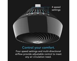 VORNADO Ventilator 660 BLK 4SPD circulator