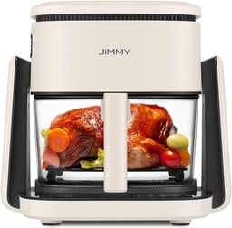 2-in-1 Multifunctionele Airfryer met Plaatfunctie - 4 Liter, 1100W, 8 Kookprogramma's — thumbnail 1
